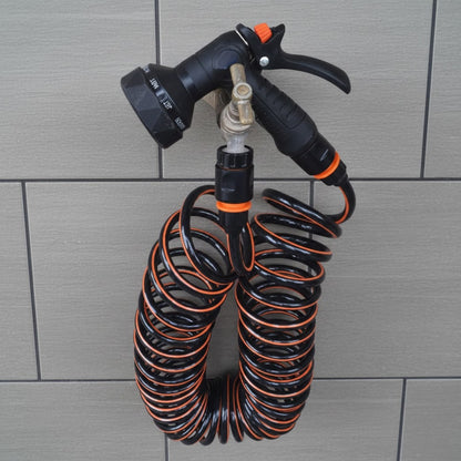 Spiral Expandable Curly Garden Spray Watering Hose Set Space Saving (10M or 15M)