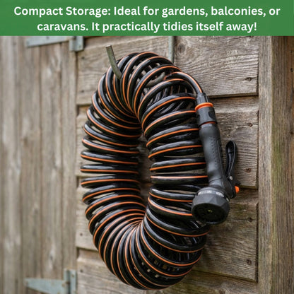 Spiral Expandable Curly Garden Spray Watering Hose Set Space Saving (10M or 15M)