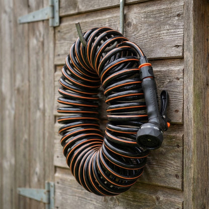 Spiral Expandable Curly Garden Spray Watering Hose Set Space Saving (10M or 15M)