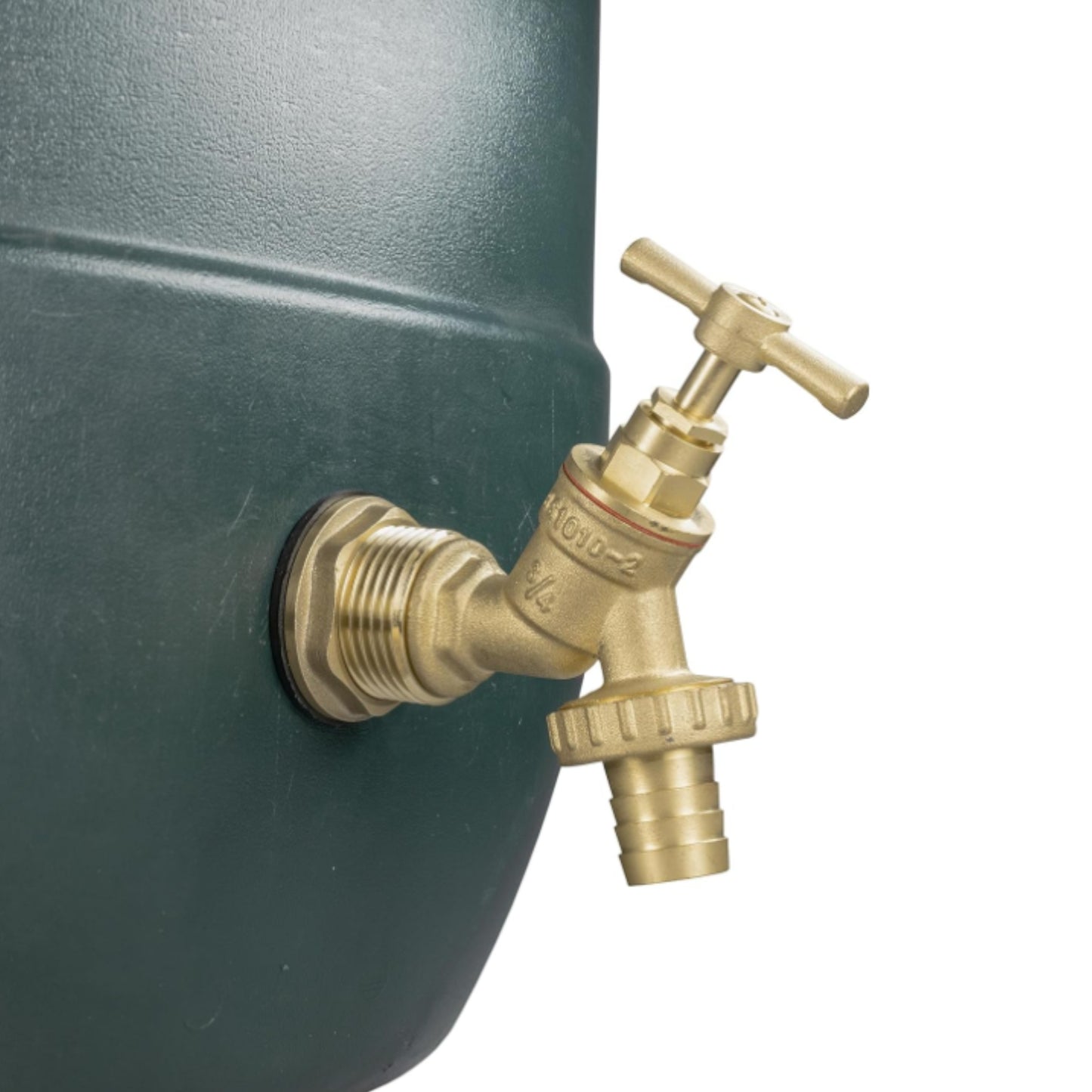 Solid Brass Water Butt Outlet Connector Threaded Adaptor with Washers, Nut & PTFE Tape for Rain Barrels, Tanks & Water Storage Systems