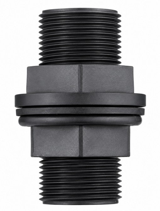 Water Butt Barrel Outlet Connector 1/2" 3/4" 1" BSP Tank Fitting with Click-Lock Hose Connector for Rainwater Barrels & Water Tanks