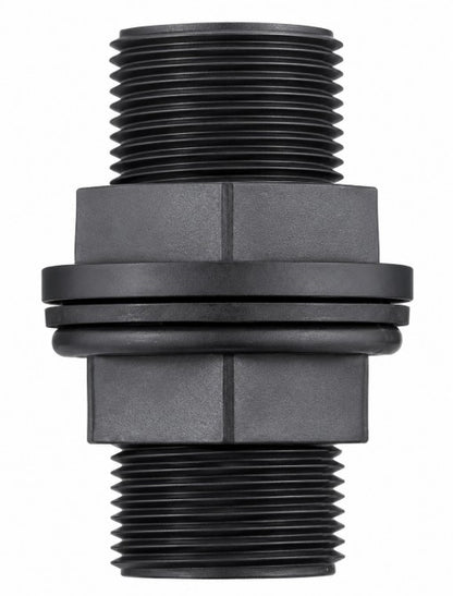 Water Butt Barrel Outlet Connector 1/2" 3/4" 1" BSP Tank Fitting with Click-Lock Hose Connector for Rainwater Barrels & Water Tanks