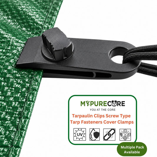 Heavy Duty Tarpaulin Clips – Adjustable Screw Grip Tarp Clamps