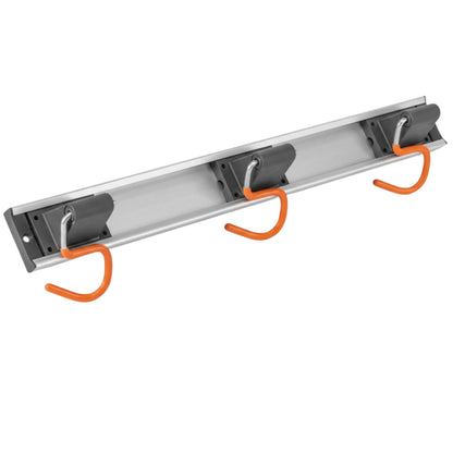 Tool Rack Rail Wall Mount Organizer Garage Garden Shed Storage 3 or 5 Hooks