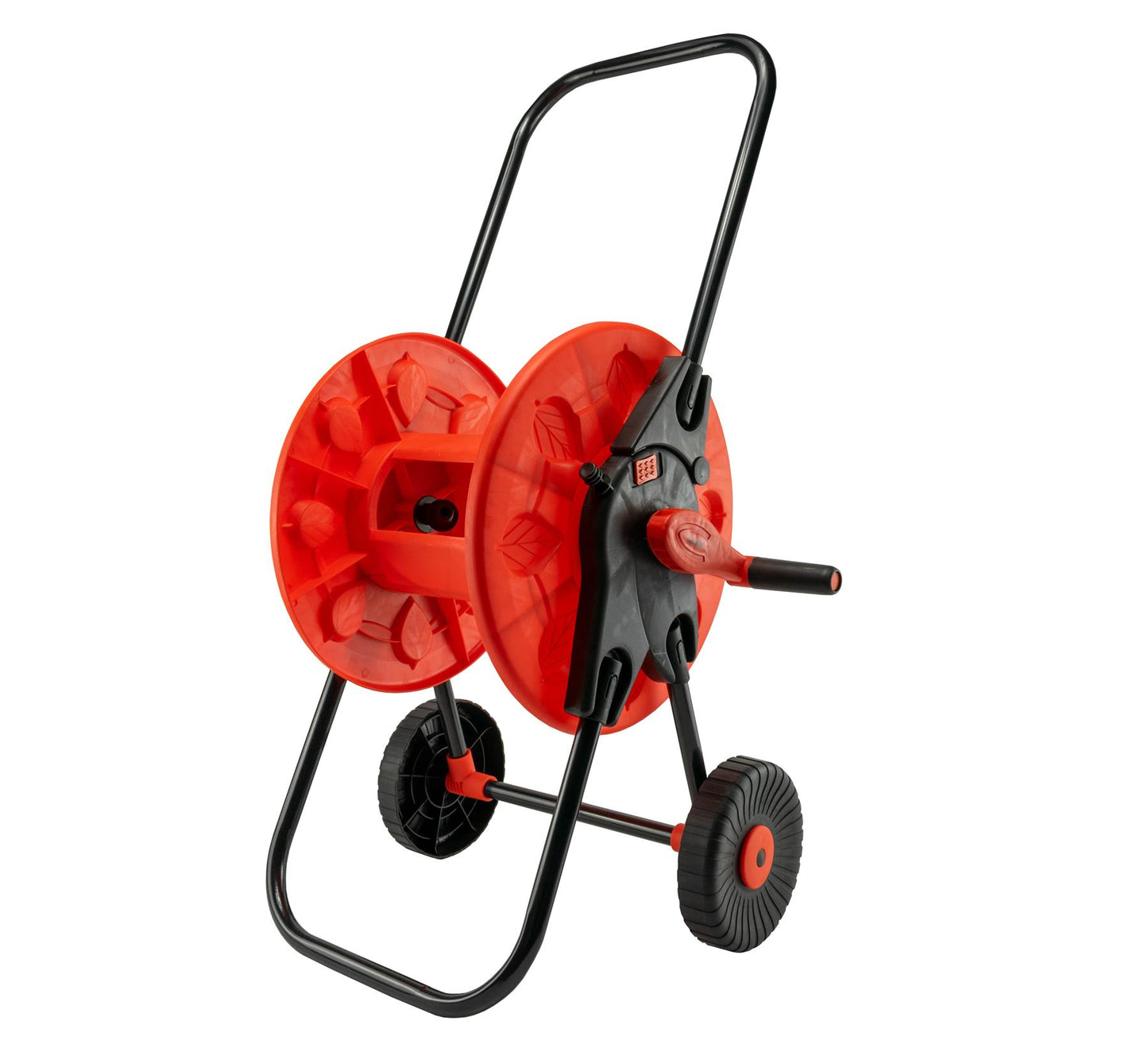 Garden Hose Reel Cart with 30m Black 4-Layer Hose, Wheeled Watering Trolley, Spray Nozzle & Hose Connectors, Portable Garden Hose Storage Cart
