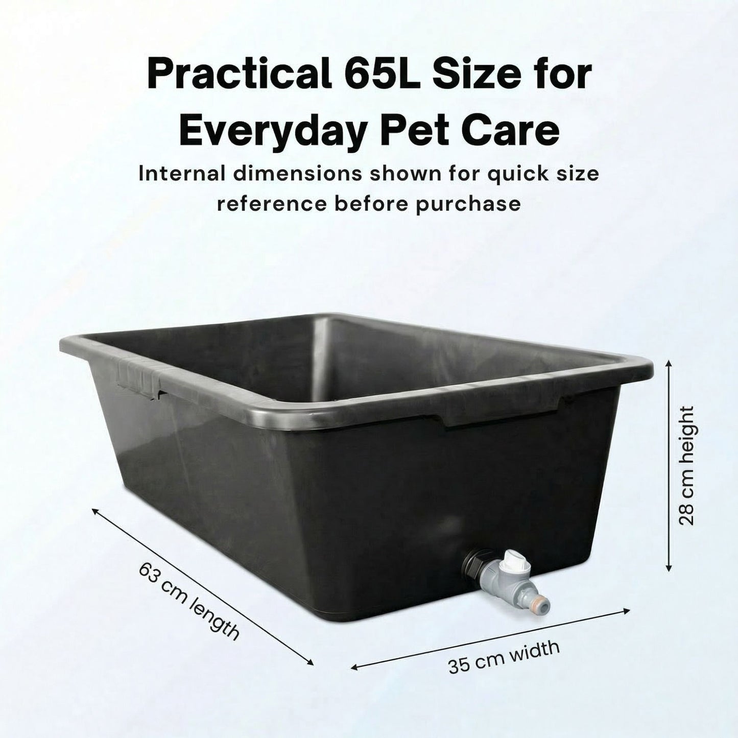 Dog Bath Tub Pet Bath Pool with Drain Plug and Hose Connector Durable Plastic Dog Washing Tub for Indoor Outdoor Use Pet Grooming Cooling Pool Easy Clean Multi Purpose Design