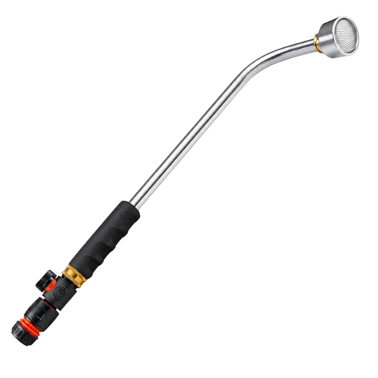 Watering Lance Kit 50cm 75cm 90cm Aluminium Garden Watering Wand with Flow Control Valve & Hose Connector for Plants, Pots, Borders, Raised Beds & Hanging Baskets