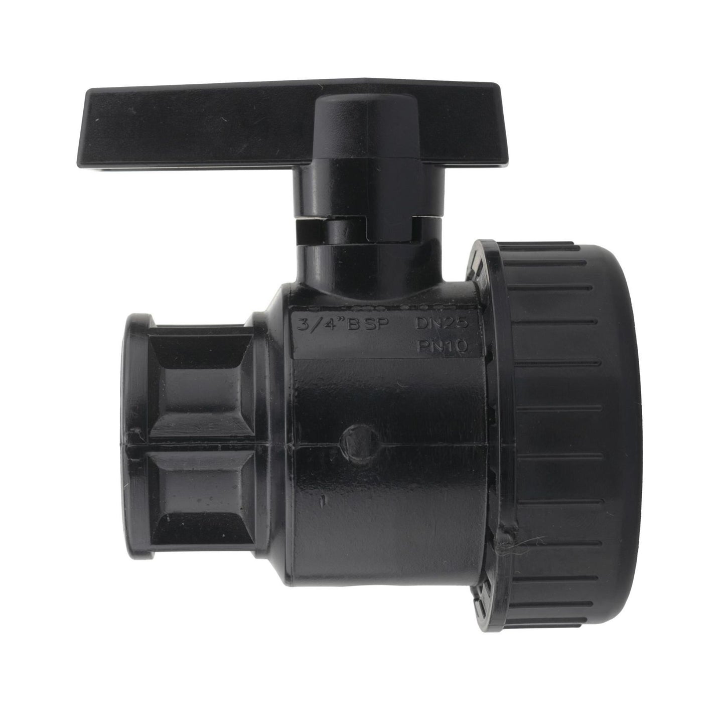 Water Butt Connector Kit 3/4" BSP with Full Flow PP Ball Valve & MDPE Straight Compression Fitting 20mm 25mm 32mm for Rainwater Tanks & Irrigation