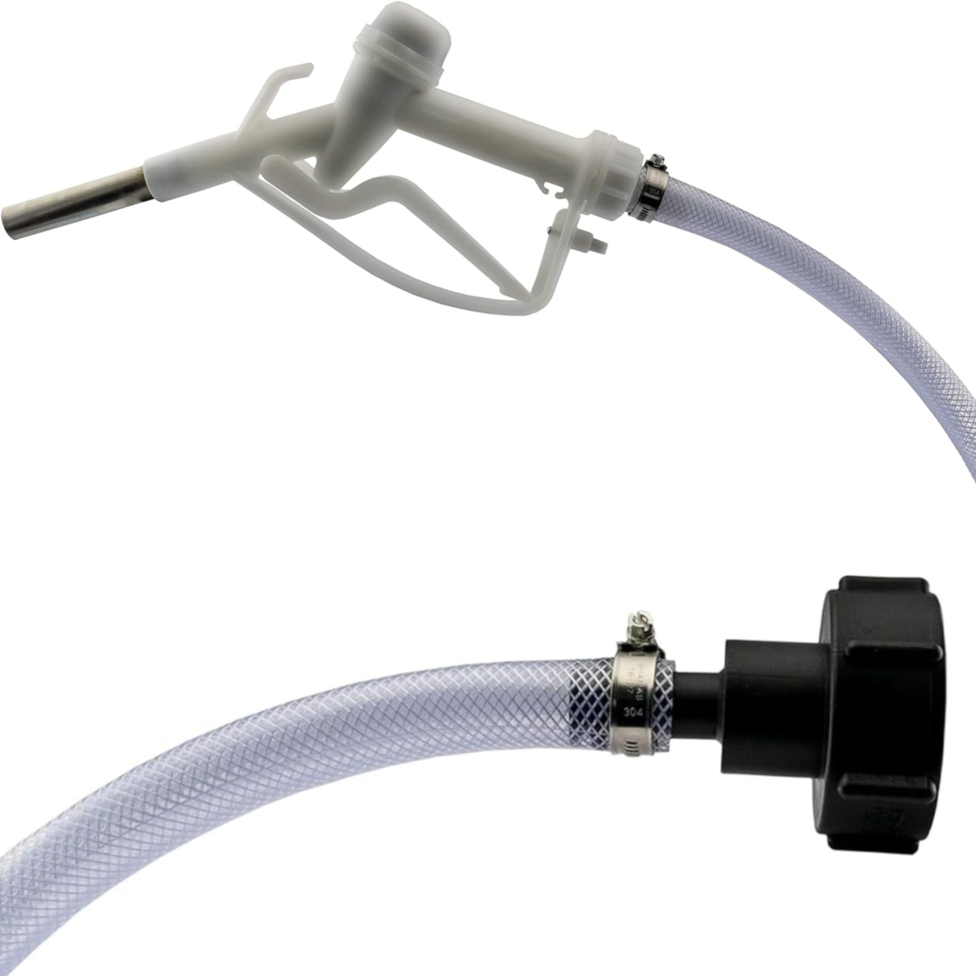 AD-Blue/Diesel Fuel Kit with IBC Tank Adapter – 3m Reinforced Hose and Clips, Corrosion-Resistant S60x6 Outlet – Ideal for Adblue, Antifreeze, Oil Dispensing