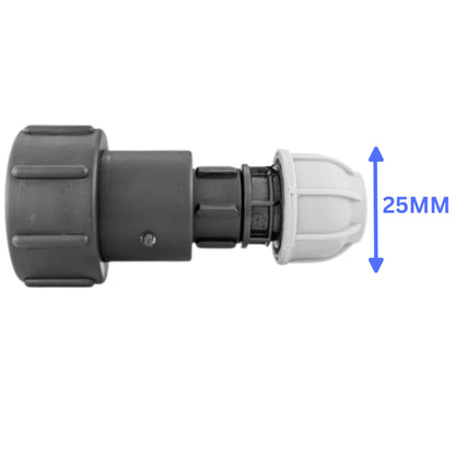 IBC Tank Outlet Fitting S60x6 to MDPE20mm 25mm 32mm,Tee,Straight,Elbow Connector