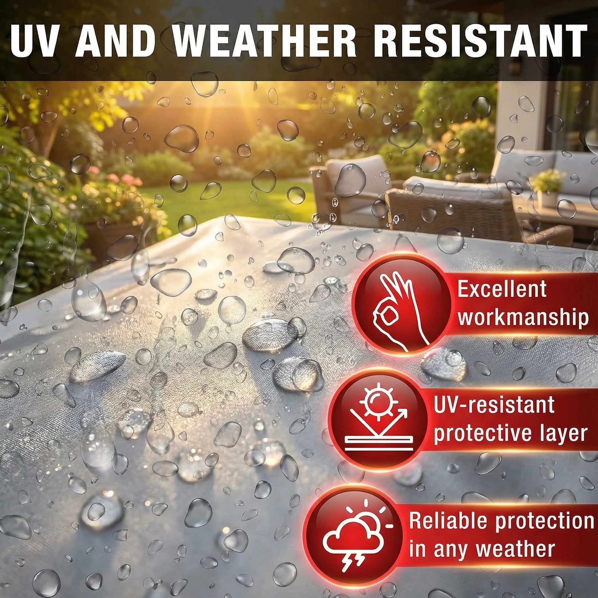 MYPURECORE Heavy Duty Waterproof Tarpaulin 200GSM Grey Tarp with 10 Bungee Balls - Durable Weatherproof Tarp Sheet for Camping, Garden, Trailer, Tent & Outdoor Protection