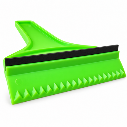 Car Ice Scraper with Squeegee & Ice Breaker Teeth – Windscreen Frost Remover