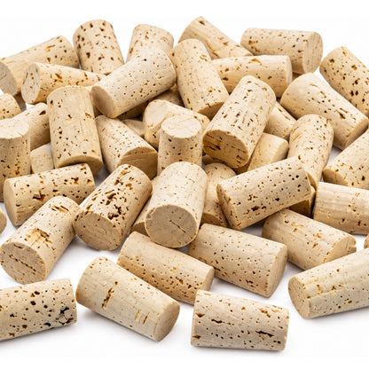 Cork Bottle Stoppers 23/18mm Tapered Natural Cork Bungs Wine Brewing Demijohn Seal 10-50 Pack