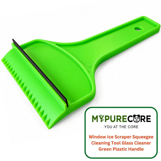 Car Ice Scraper with Squeegee & Ice Breaker Teeth – Windscreen Frost Remover
